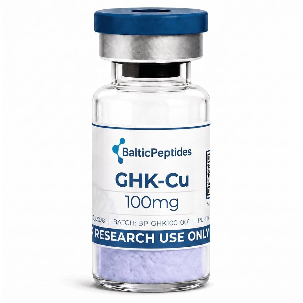 GHK-Cu research compound vial from the peptora.fit catalog