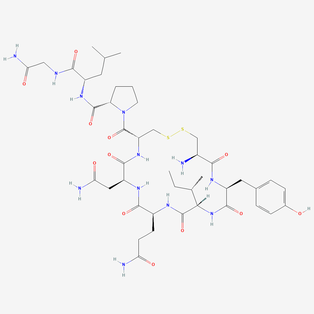 Oxytocin molecular structure, without acetate